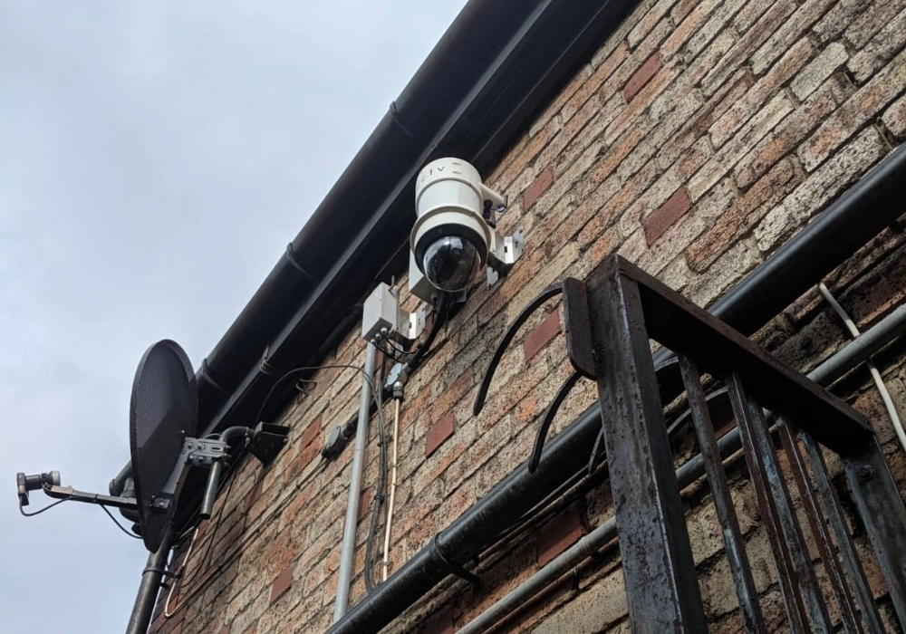 WCCTV Redeployable Camera Installed on a Building
