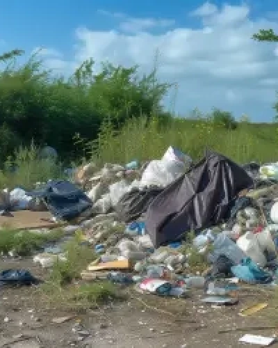 Blog wide fly-tipping in a field