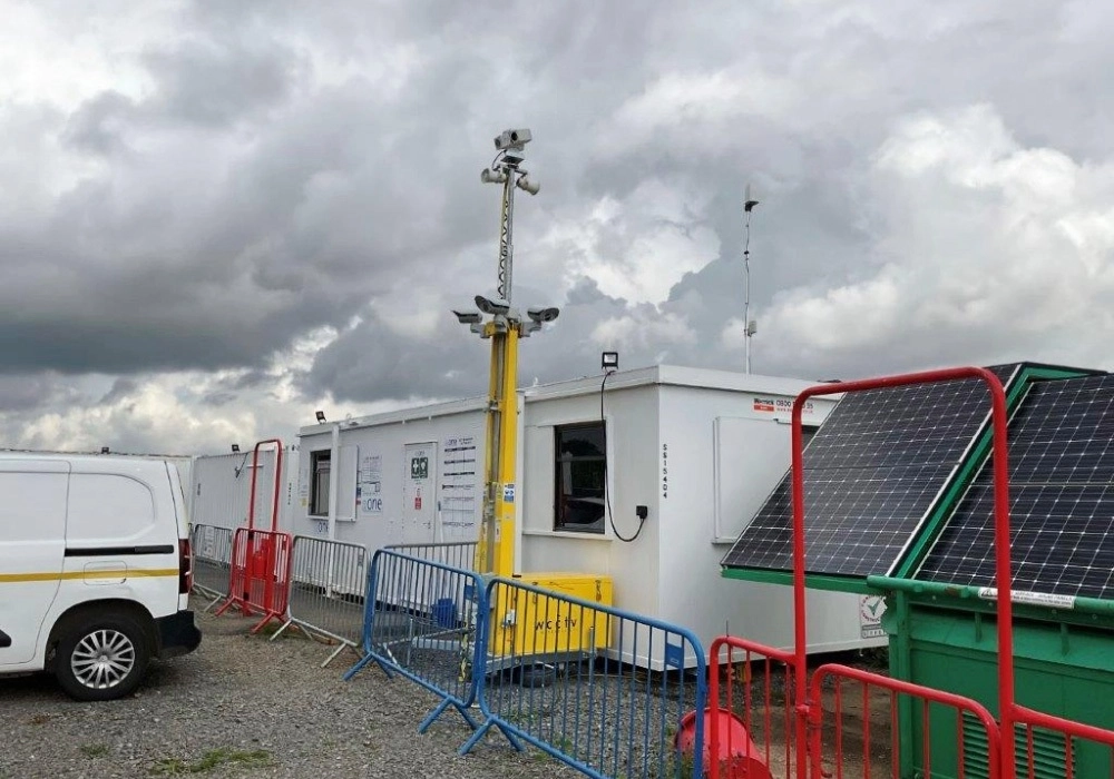 CCTV Tower Next to Site Cabins