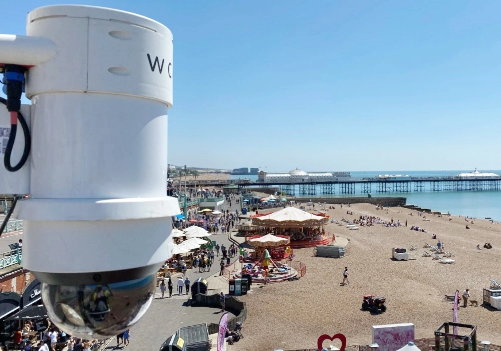 Redeployable CCTV Camera at a Beach